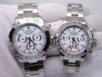 Replica rolex daytona ladies stainless steel white face automatic watch